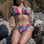 Tahitian Floral Triangle Bikini Set