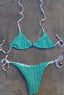 Coastal Breeze Gingham Bikini Set