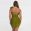 Olive Bodycon Cocktail Dress