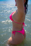 Dallas Triangle Bikini Top - Pink Flame