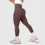 Brown Solid Seamless Legging