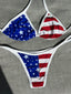 4th of july patriotic american flag bikini set red stripes and blue stars