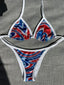 4th of july patriotic american flag red white blue bikini set red stripes and blue stars