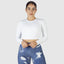 Shop our top gym fitness shirt. Made with long sleeves and breathable sweat wicking fabric. Pair with our yoga pants for gym workout. Shop the best activewear online. Denim leggings