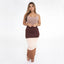 Comfy Nude Brown Maxi Dress I Long Dress I Bodycon Dress I Sleeveless Maxi Dress I Midi Dress