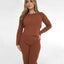 Oakley Ribbed Knit Long Sleeve & Pants Set I Knitted Comfy Set